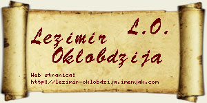 Ležimir Oklobdžija vizit kartica